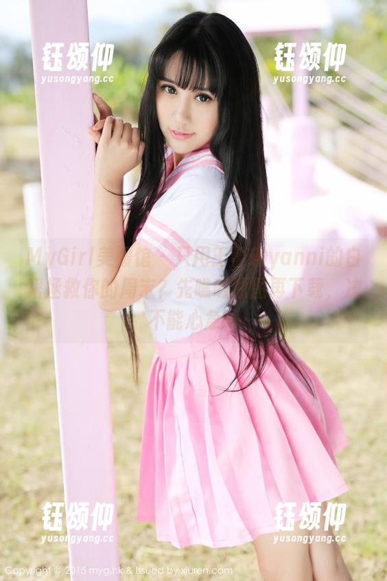 MyGirl美媛馆 - 只用王馨瑶yanni的白裙拯救你的周末？先瞧瞧原图再下载，决不能心急！