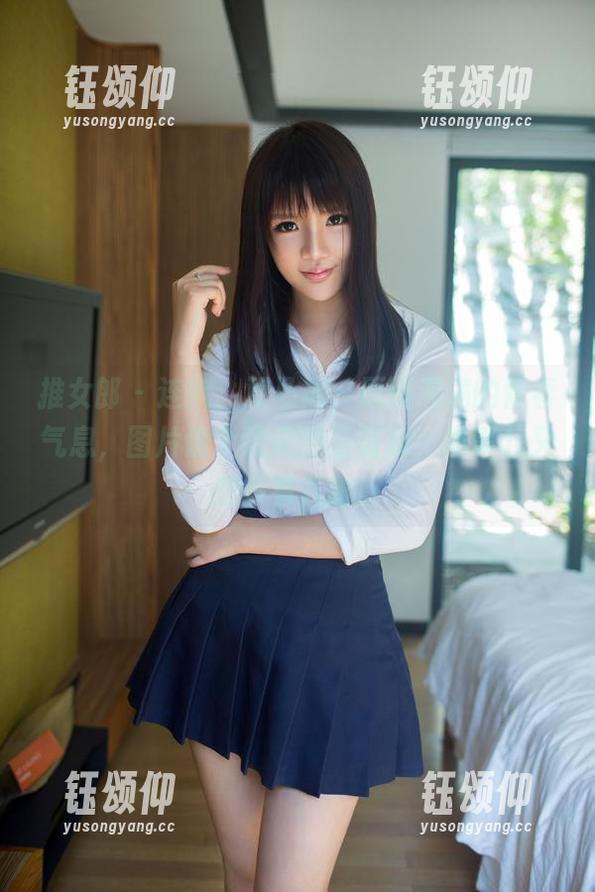 推女郎 - 连欣，双马尾，原图满满的青春气息，图片像个调皮的圣诞树，没事儿又想多看几眼。