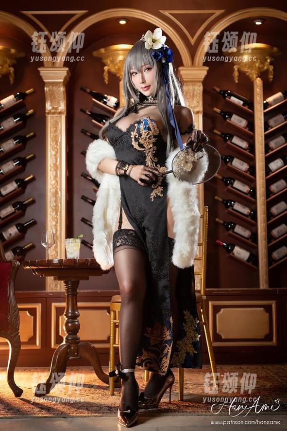 和服的蓝调，雨波_HaneAme每个动作都像是在分享一段诗